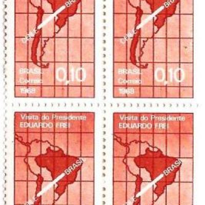 QC0605 - Visita do presidente do Chile Eduardo Frei - 1968 - MINT