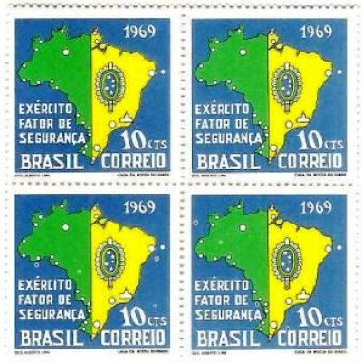 QC0644 - Exército Brasileiro - Fator de Segurança e Desenvolvimento Nacional - 1969 - MINT
