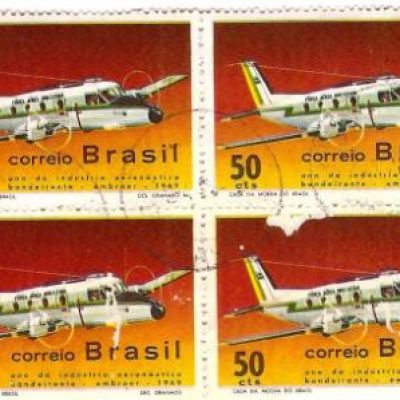 QC0656 - Ano da Indústria Aeronáutica EMBRAER Avião "Bandeirante" - 1969
