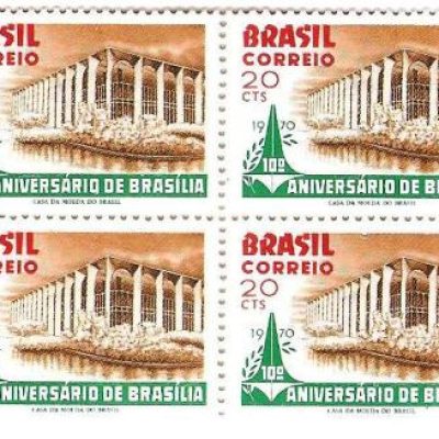 QC0669 - 10º Aniversário da Fundação de Brasília/DF - 1970 - MINT