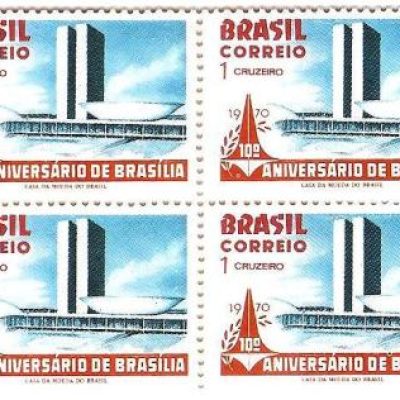 QC0671 - 10º Aniversário da Fundação de Brasília/DF - 1970 - MINT