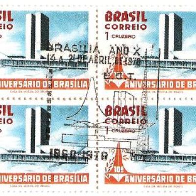 QC0671CBC - 10º Aniversário da Fundação de Brasília/DF - 1970 - MINT
