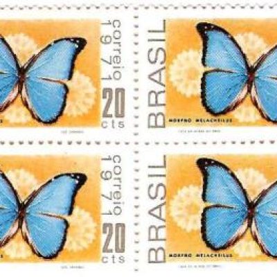 QC0695 - Promoção da Fauna Brasileira - Borboletas - 1971 - MINT