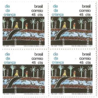 QC0711 - Dia da Criança - Des. Mary - 1971 - MINT