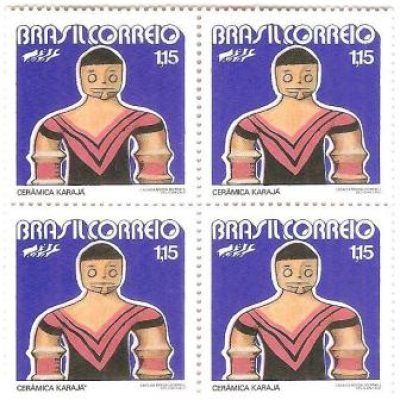 QC0747 - Promoção do Folclore Brasileiro - Cerâmica Carajá - 1972 - MINT