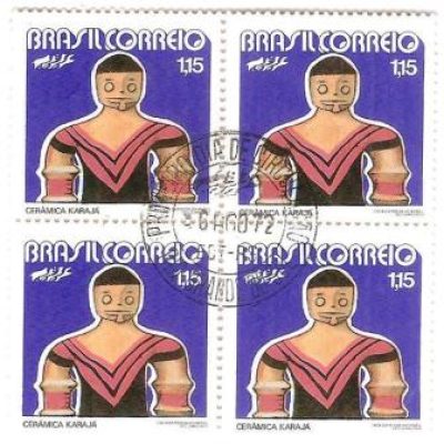 QC0747CPD - Promoção do Folclore Brasileiro - Cerâmica Carajá - 1972 - MINT