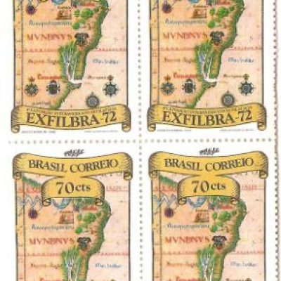 QC0749 - 4ª Exposição Interamericana de Filatelia - Carta do Brasil - 1972 - MINT