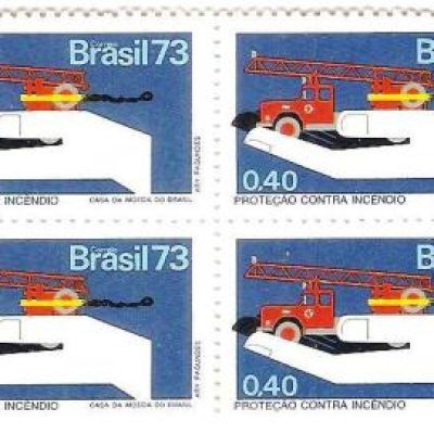 QC0803 - Campanha da Proteção Nacional - Proteção contra incêndio - 1973 - MINT
