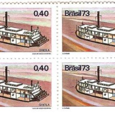 QC0819 - Divulgação das embarcações típicas brasileiras - Gaiola - 1973 - MINT