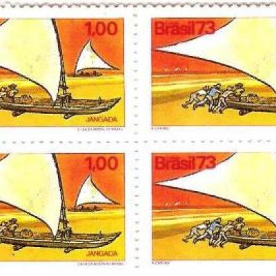 QC0821 - Divulgação das embarcações típicas brasileiras - Jangada - 1973 - MINT
