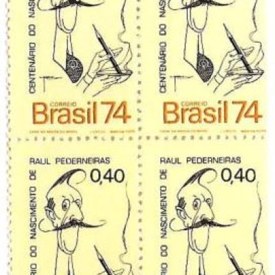 QC0855 - 100 Anos do nascimento de Raul Pederneiras - 1974 - MINT