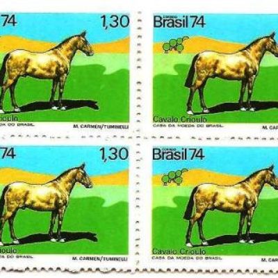 QC0865 - Animais Brasileiros - Cavalo Crioulo - 1974 - MINT