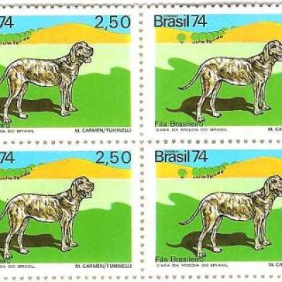 QC0866 - Animais Brasileiros - Fila Brasileiro - 1974 - MINT