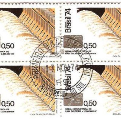 QC0867CPD - Inauguração da Hidrelétrica de Ilha Solteira - 1974 - MINT
