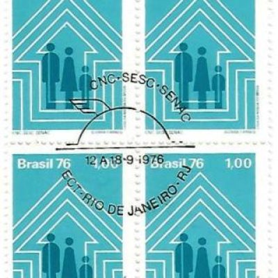 QC0952CBC - Homenagem ao SESC e SENAC - 1976 - MINT