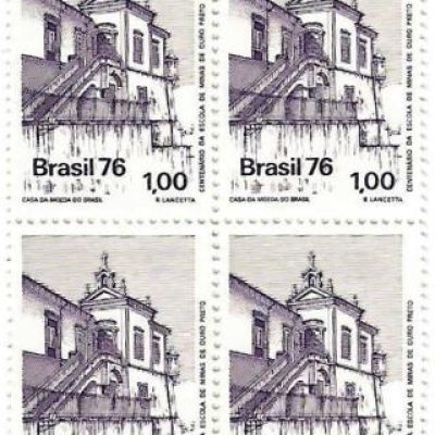 QC0957 - Centenário da Escola de Minas de Ouro Preto - 1976 - MINT