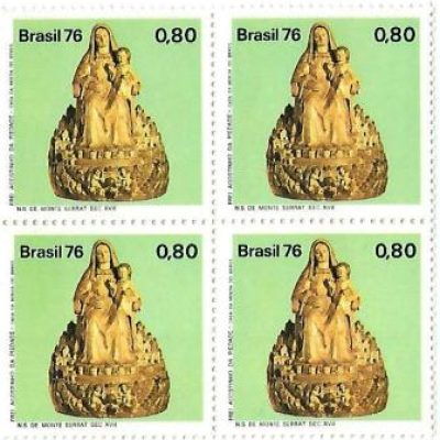 QC0964 - Evolução da Escultura no Brasil - N. S. Mont Serrat - 1976 - MINT