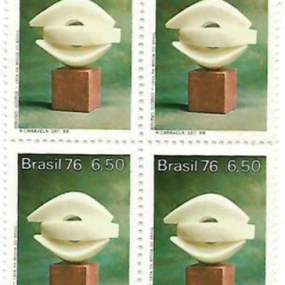 QC0967 - Evolução da Escultura no Brasil - A Caravela - 1976 - MINT