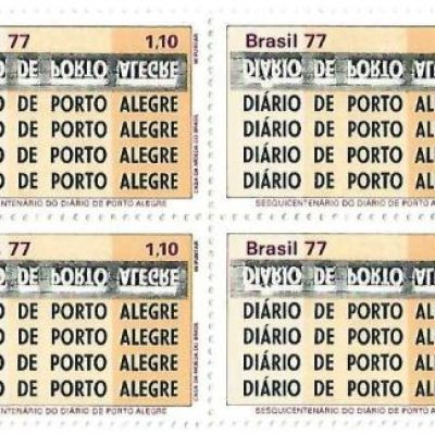 QC0988 - Sesquicentenário do Diário de Porto Alegre - 1977 - MINT