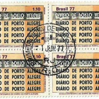 QC0988CPD - Sesquicentenário do Diário de Porto Alegre - 1977 - MINT