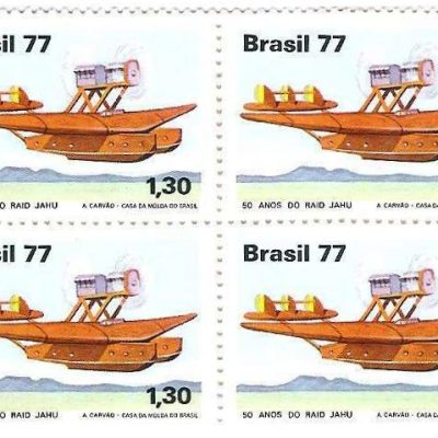 QC1009 - Homenagem à Aviação Civil - Raid Jahu - 1977 - MINT