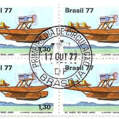 QC1009CPD - Homenagem à Aviação Civil - Raid Jahu - 1977 - MINT