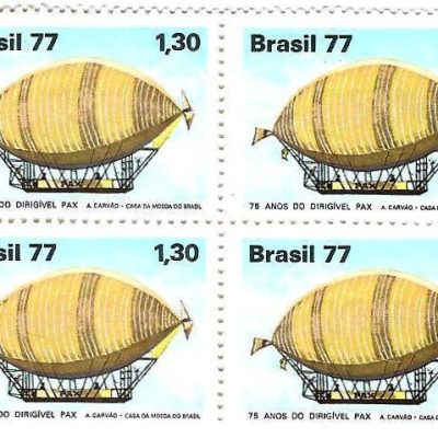 QC1010 - Homenagem à Aviação Civil - Dirigível Pax - 1977 - MINT
