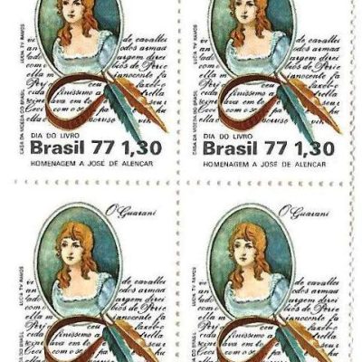 QC1011 - Dia do Livro - Homenagem a José de Alencar - 1977 - MINT
