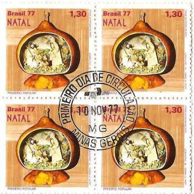 QC1013CPD - Natal - Presépios Populares - Natividade - 1977 - MINT