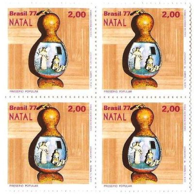 QC1014 - Natal - Presépios Populares - Anjo a Maria - 1977 - MINT