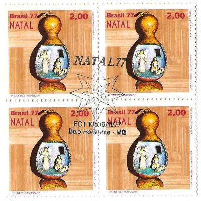 QC1014CBC - Natal - Presépios Populares - Anjo a Maria - 1977 - MINT