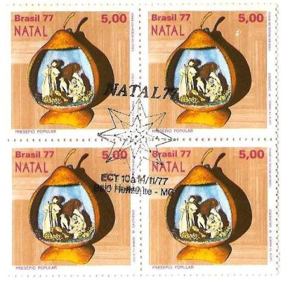 QC1015CBC - Natal - Presépios Populares - Natividade - 1977 - MINT