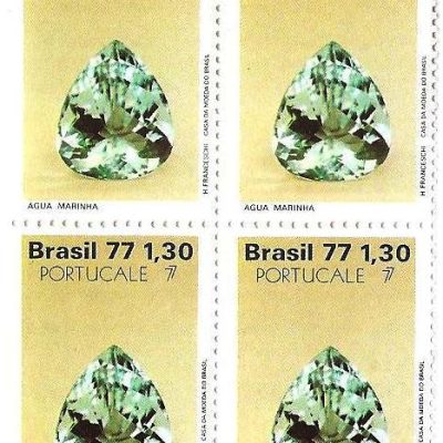 QC1018 - Pedras Preciosas Portugal e Exposição Filatélica do Porto - Água Marinha - 1977 - MINT
