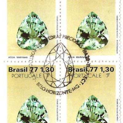 QC1018CBC - Pedras Preciosas Portugal e Exposição Filatélica do Porto - Água Marinha - 1977 - MINT