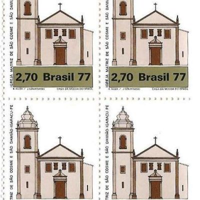 QC1024 - Arquitetura Religiosa no Brasil - Igrejas - Matriz Igaraçu - 1977 - MINT