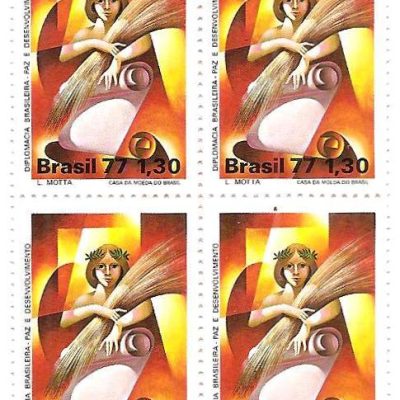 QC1028 - Diplomacia Brasileira Paz e Desenvolvimento - 1977 - MINT