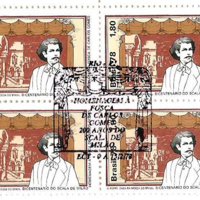 QC1029CBC - Homenagem à Fosca de Carlos Gomes, 200 Anos do Scala de Milão - 1978 - MINT