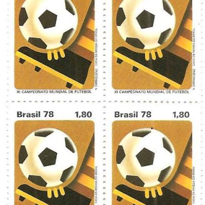 QC1030 - XI Campeonato Mundial de Futebol Argentina - Bola no pé - 1978 - MINT
