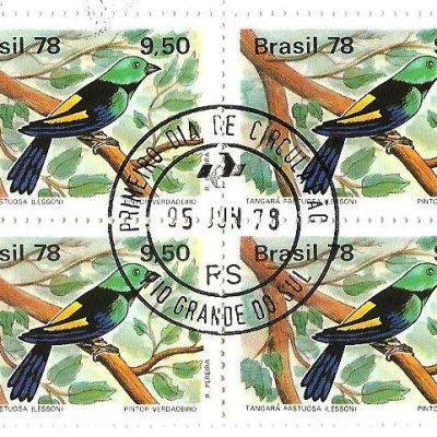 QC1038CPD - Proteção à Fauna - Pássaros Brasileiros - Tangará - 1978 - CPD
