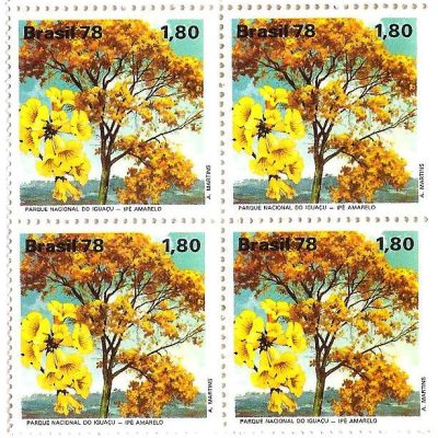 QC1052 - Defesa do Meio Ambiente - Parque Nacional do Iguaçu - Ipê-amarelo - 1978 - MINT