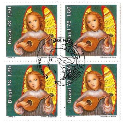 QC1071CBC - Natal - Anjo/alaúde - 1978 - CBC
