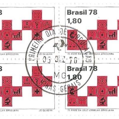 QC1075CPD - 70 Anos da Cruz Vermelha Brasileira - 1978 - CPD