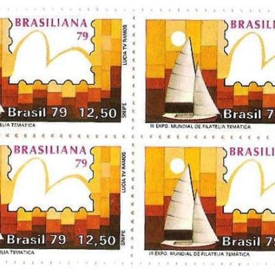QC1089 - Brasiliana 79 - III Exposição Mundial de Temática - Veleiros - Snipe - 1979 - MINT