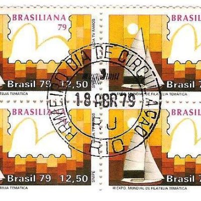 QC1089CPD - Brasiliana 79 - III Exposição Mundial de Temática - Veleiros - Snipe - 1979 - CPD