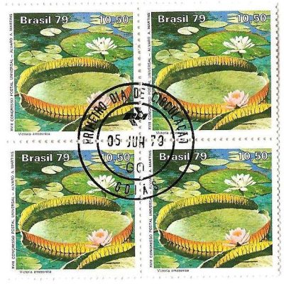 QC1091CPD - Proteção à Natureza Parque Nacional da Amazônia - Vitória-Régia - 1979 - CPD