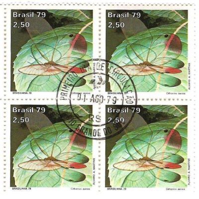 QC1098CPD - Dia da Selo - Brasiliana 79 - Borboletas - 1979 - CPD
