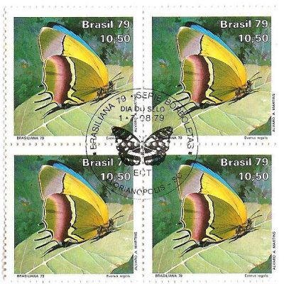 QC1099CBC - Dia da Selo - Brasiliana 79 - Borboletas - 1979 - CBC