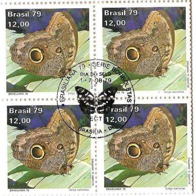 QC1100CBC - Dia da Selo - Brasiliana 79 - Borboletas - 1979 - CBC