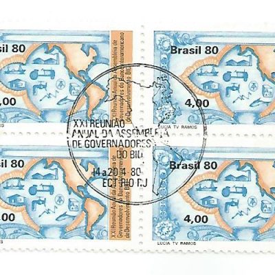 QC1136CBC - XXI Reunião Anual da Assembleia de Governadores do Banco Interamericano de Desenvolvimento BID - Papel Moeda  - 1980 - CBC