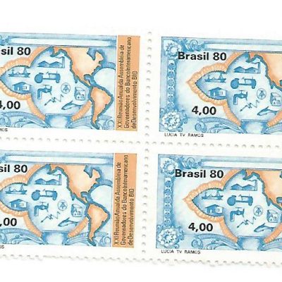 QC1136MINT - XXI Reunião Anual da Assembleia de Governadores do Banco Interamericano de Desenvolvimento BID - Papel Moeda  - 1980 - MINT